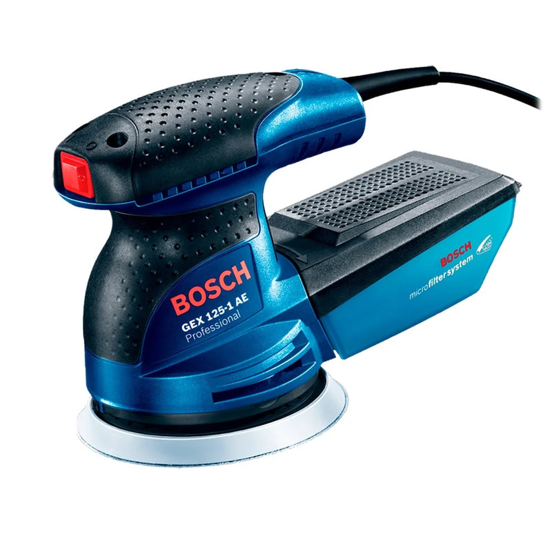 Lixadeira Roto-Orbital Bosch GEX 125-1 AE 250W com Coletor de Pó