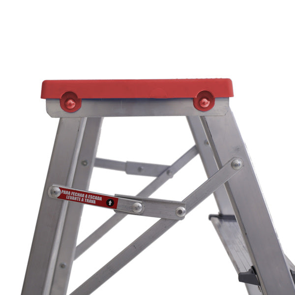 Escada Banqueta de Alumínio 3 Degraus 0,65m 120kg – Reisam