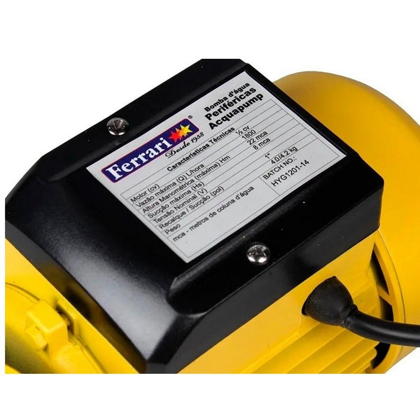 Bomba D'água Periférica Ferrari Acquapump 0,5HP 220V