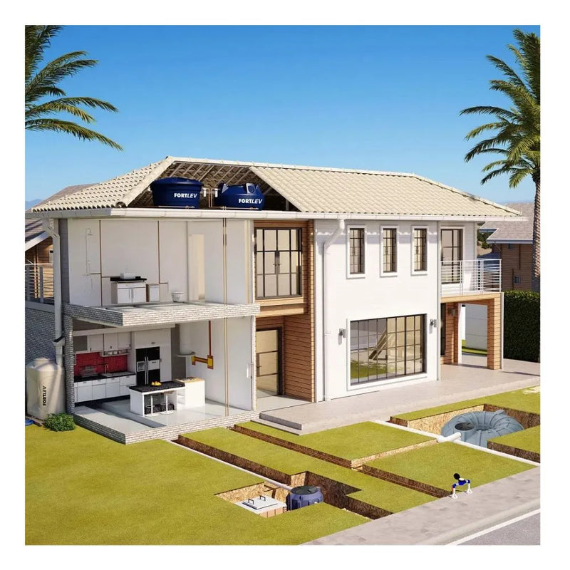 Caixa D’Água Fortlev 1000 Litros Azul em Polietileno