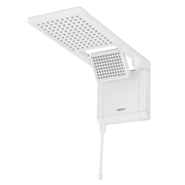 Chuveiro Elétrico Eletrônico Lorenzetti Acqua Duo Ultra 6800W 220V Branco Quadrado