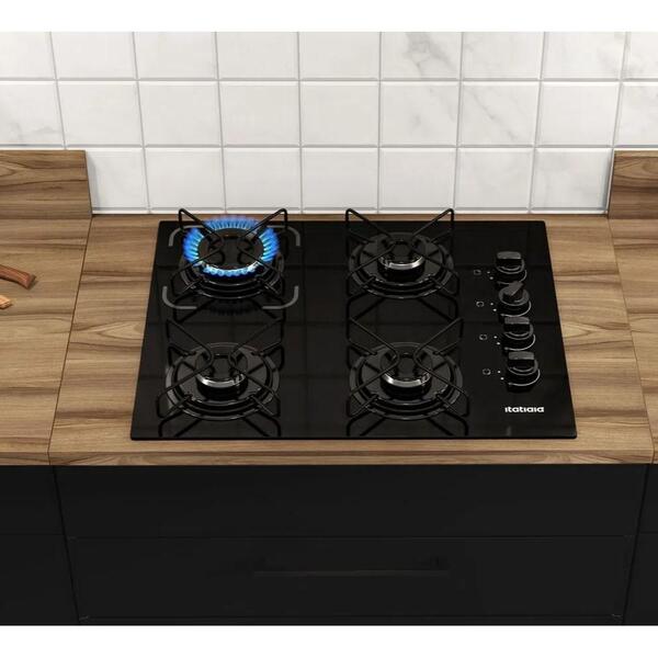 Cooktop Itatiaia Essencial 4 Bocas Preto - Bivolt