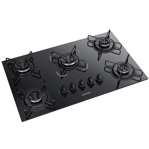 Cooktop Itatiaia 5 Bocas Essencial Preto - Bivolt