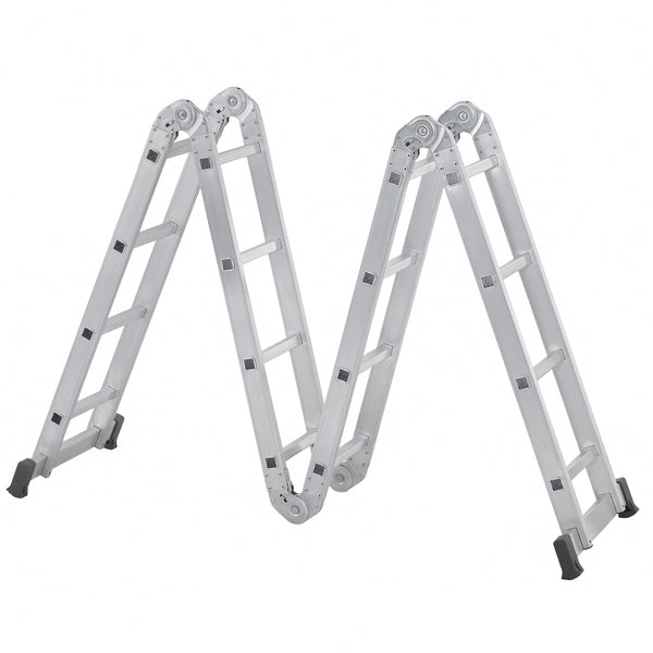 Escada Articulada 4x4 16 Degraus em Alumínio 4,48m Reisam