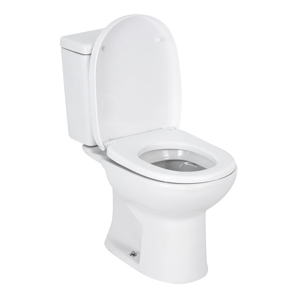 Vaso Sanitário Roca Round Branco com Caixa Acoplada 3/6L Saída Vertical