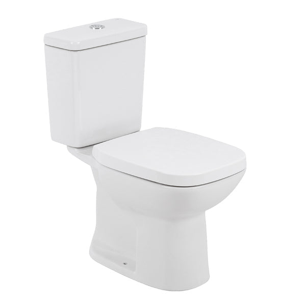 Vaso Sanitário Roca Square Branco com Caixa Acoplada 3/6L Saída Vertical
